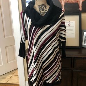 WHBM striped long sweater